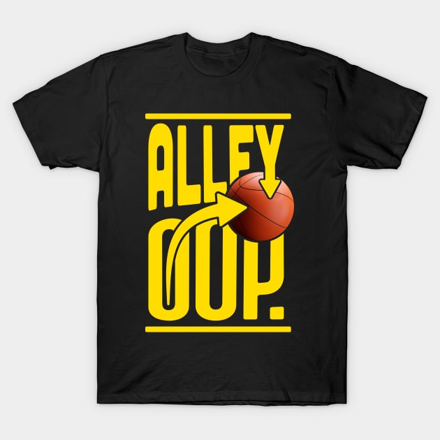 basketball alley oop T-Shirt by Jomi